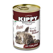 Консервы для кошек "Kippy", паштет, телятина